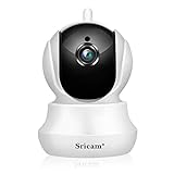Sricam SP020 Cámara de Vigilancia WiFi, Cámara IP 1080P Wireless Ethernet con Visión Nocturna,...
