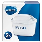 BRITA MAXTRA+ Pack 2 cartuchos de filtro de agua, compatible con jarras filtrantes BRITA que reducen...