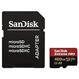 SanDisk Extreme PRO - Tarjeta de memoria microSDXC de 400 GB con adaptador SD, A2, hasta 170 MB/s,...