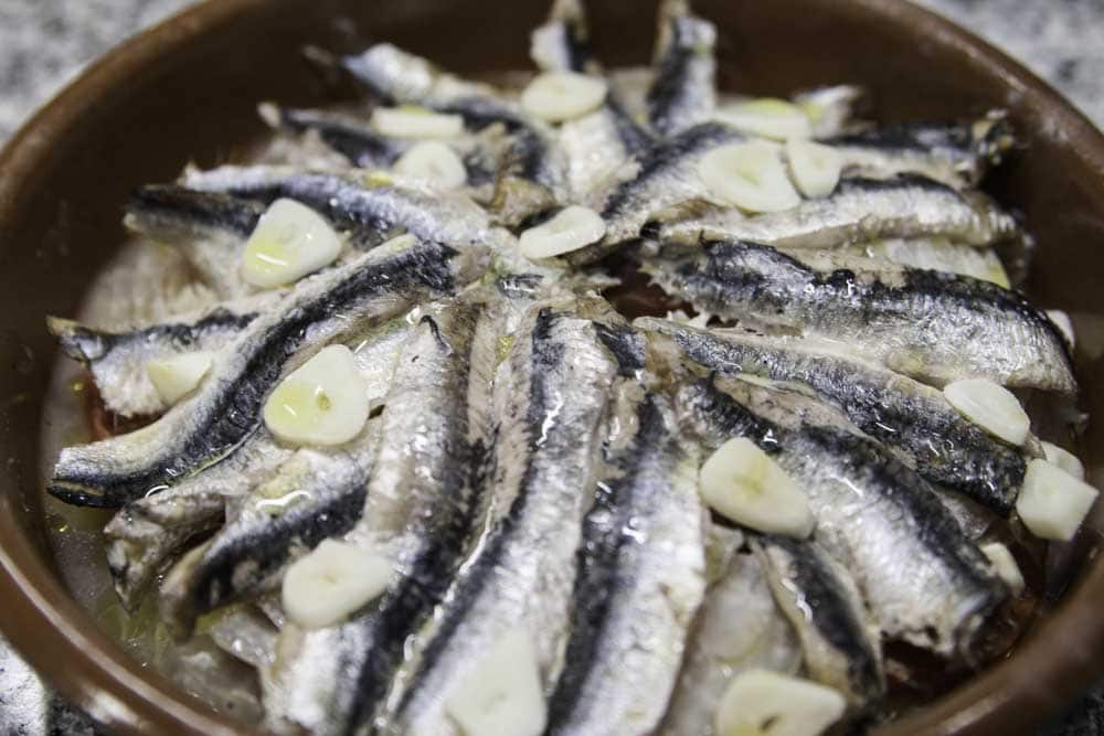 boquerones al vapor