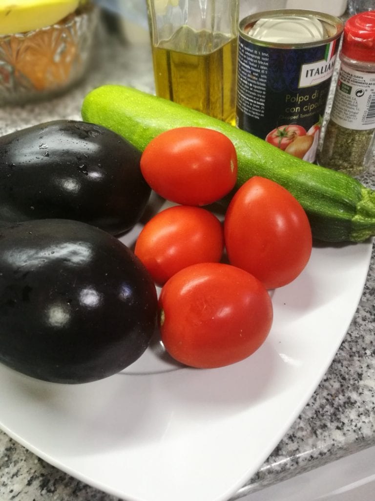 ingredientes ratatouille