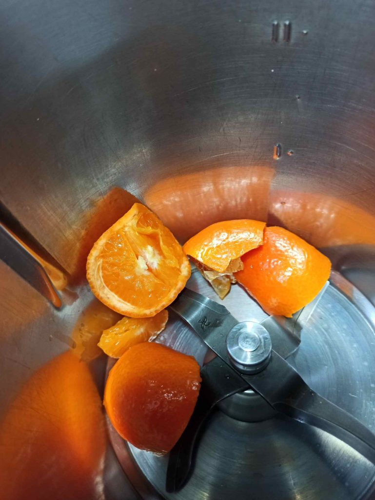 bizcocho de mandarina al vapor